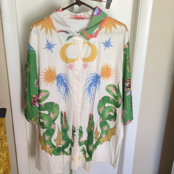 Colorful Printed Women's Set 2X - 3X READ MEASUREMENTS - Picture 6 of 12